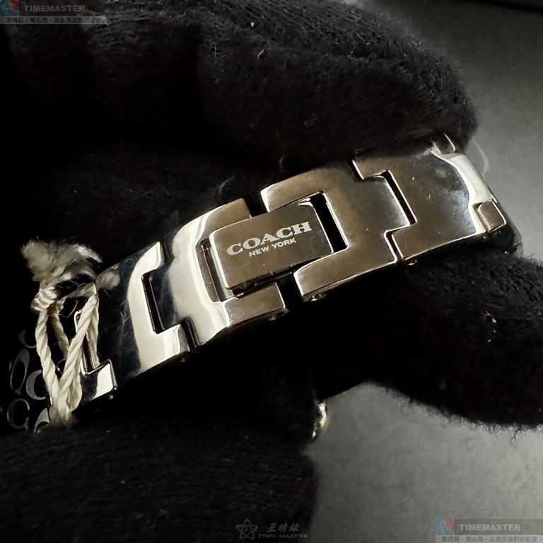 [星晴錶業]COACH手錶,28mm,CH00268銀色錶面銀錶殼銀色精鋼錶帶款, , large