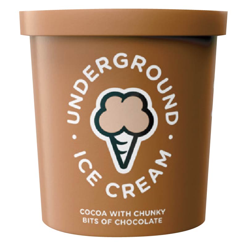 Underground 黑巧克力脆片冰淇淋, , large
