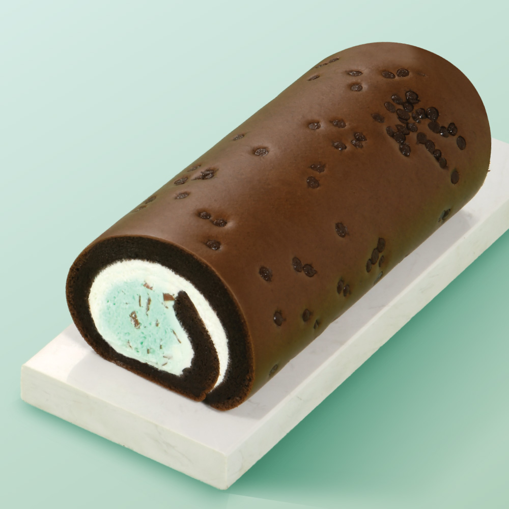 【Yannick 】Mint Chocolate Chip Roll Cake(18CM / Roll), , large