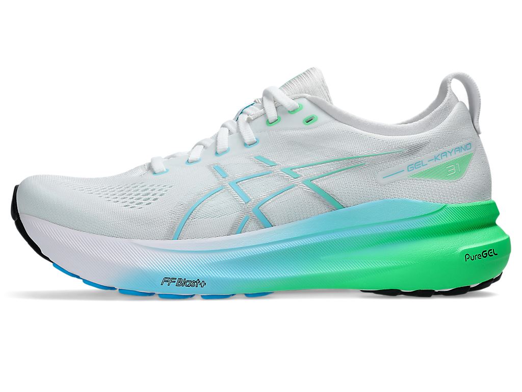 [秉宸] ASICS GEL-KAYANO 31 慢跑鞋 白x螢光 1011B867-100, , large
