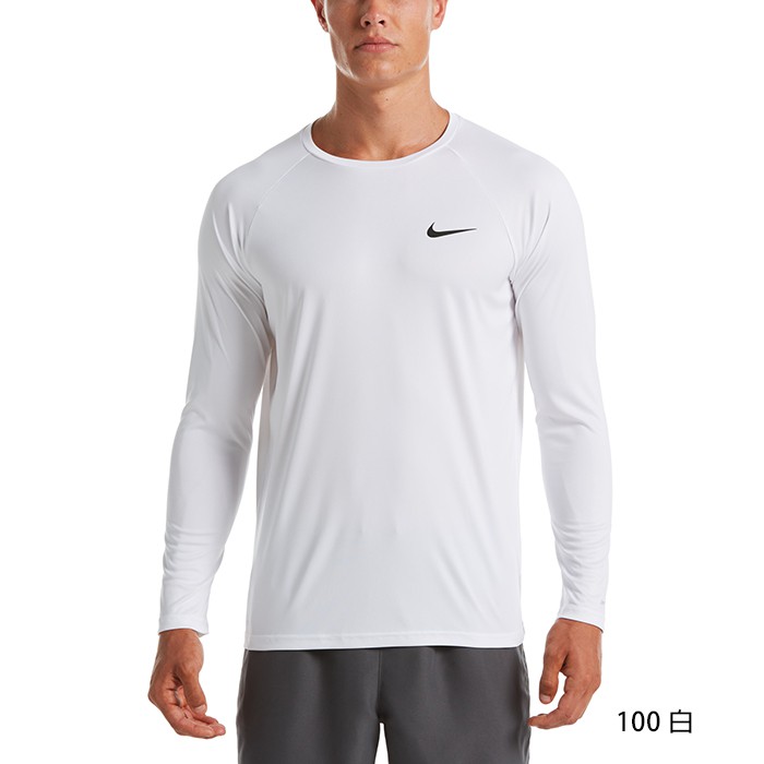 [秉宸] NIKE Essential 成人男性長袖防曬衣 長袖上衣 抗UV UPF 40+ DRI-FIT NESSA587, , large