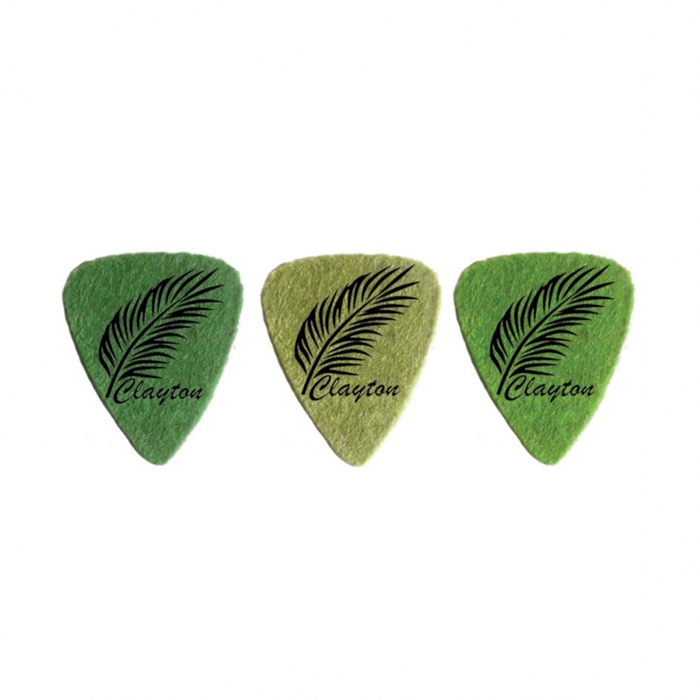 Clayton Uke Picks Felt Standard Leaf Pattern烏克麗麗彈片 三片裝【敦煌樂器】, , large