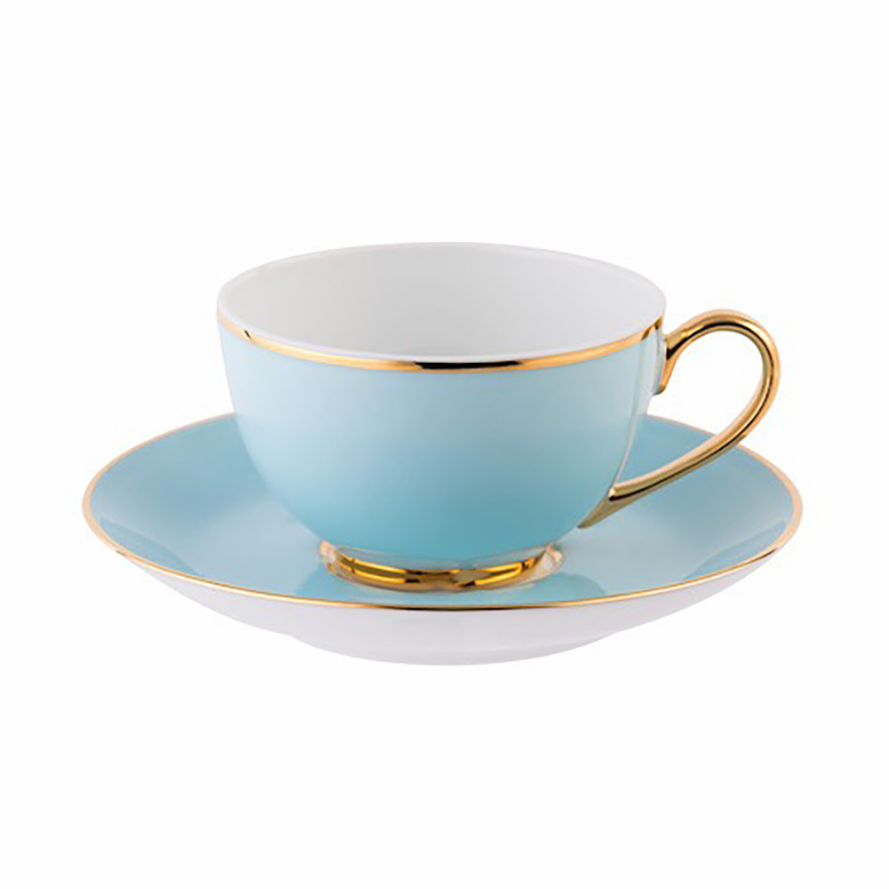 LEGLE-Elba馬卡龍茶杯組-碧湖藍 (含底碟), , large