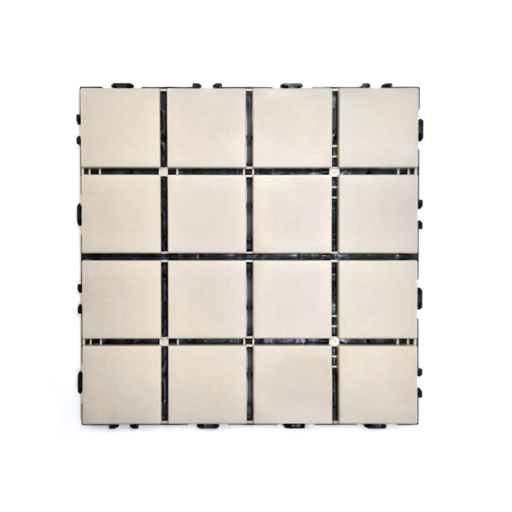 【怪獸】B+ 日式磚格防水拼接地板 單入 (30x30cm) -天藍