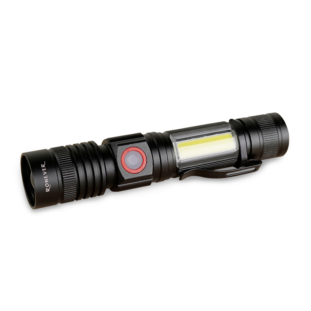 COB usb zoom flashlight