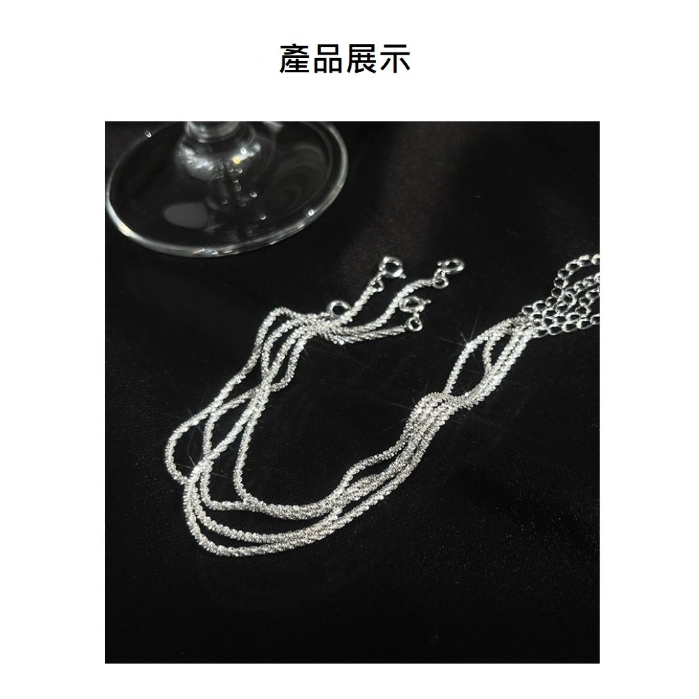  s925純銀一閃一閃亮晶晶單層手鍊-附馬卡收納盒 , , large