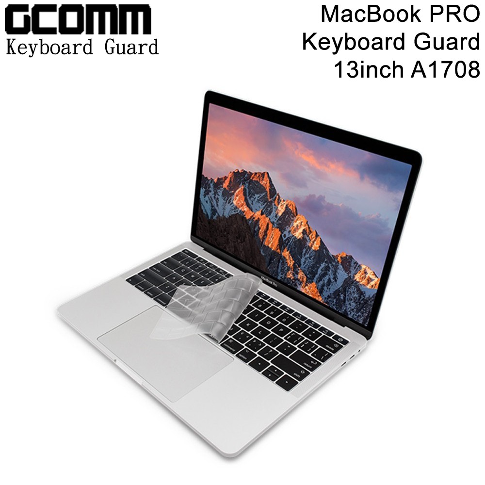 GCOMM Apple MacBook Pro A1708 No Touch Bar 13吋 鍵盤保護膜 透明, , large