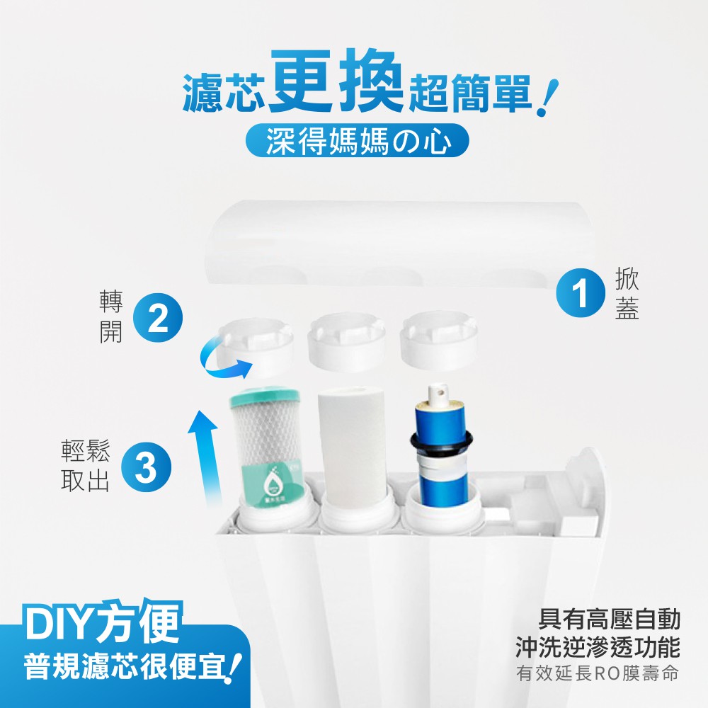 【麗水生活】LW2106-600G 加侖 直接輸出 RO逆滲透純水機 黑白機 大通量 99.999%高效濾除病, , large