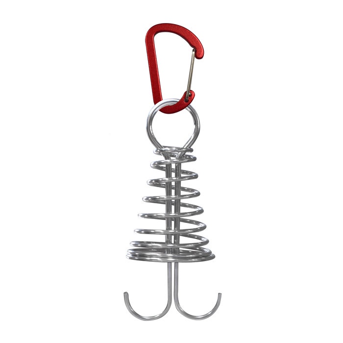Spring Fishbone Tent Hook + D-Ring, , large