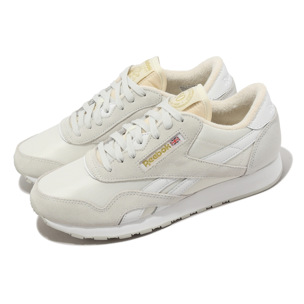 [秉宸] REEBOK CL NYLON 休閒鞋 麂皮 穿搭 復古 50周年紀念 白 100073830 23FW, , large