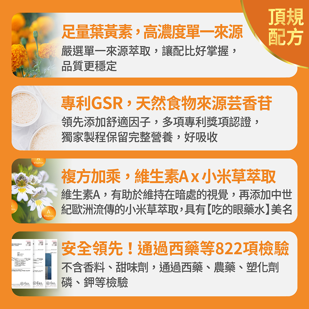 【FJ豐傑生醫】金盞花葉黃素MAX-30顆/袋x1入(頂級游離型葉黃素領先業界55mg花青素3合1黃斑色素), , large