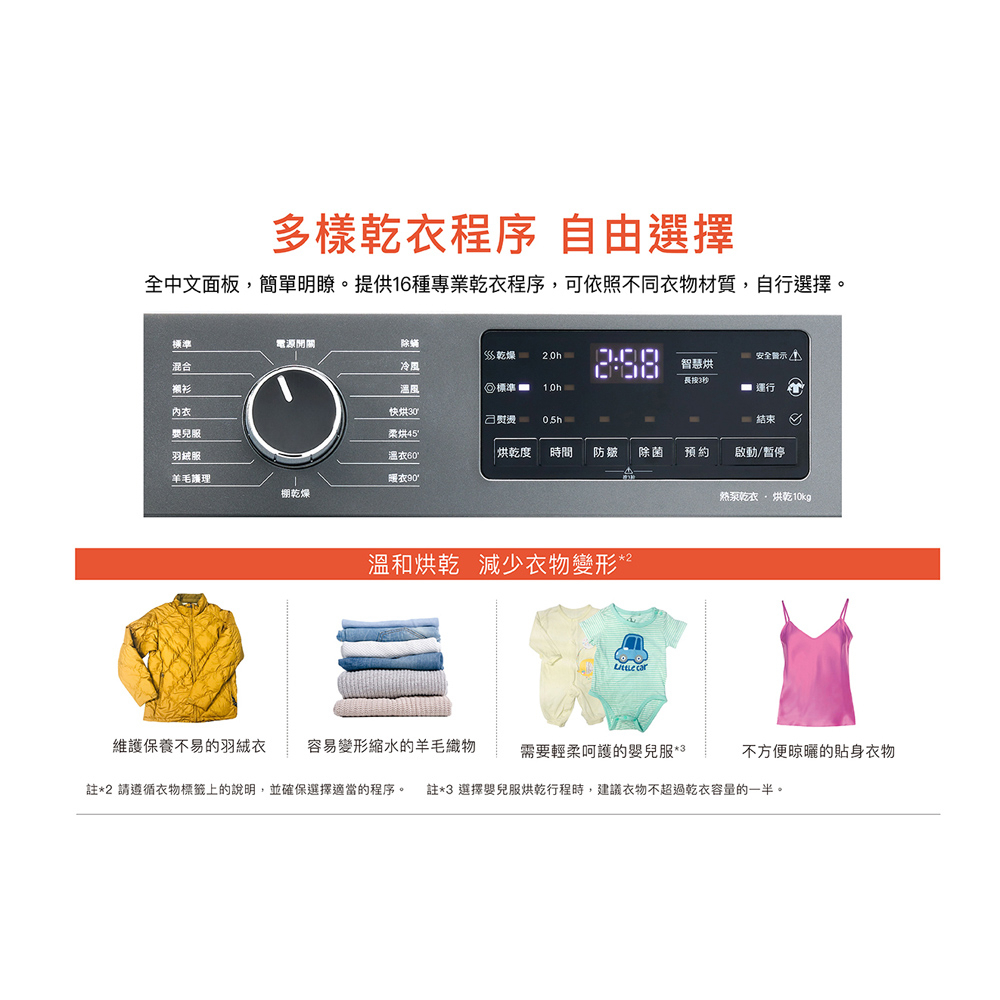 SANLUX 10KG Clothes Dryer ASD-100UA, , large