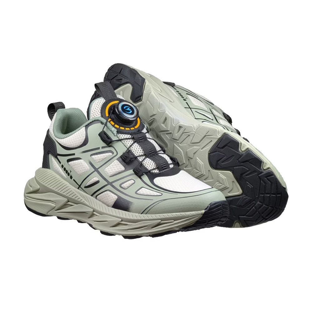 DIADORA迪亞多那 音速大童輕量跑鞋 童運動鞋 童鞋 寬楦 輕盈 保護後跟 避震 穩定 抗菌 除臭 止滑 紫 灰綠, , large