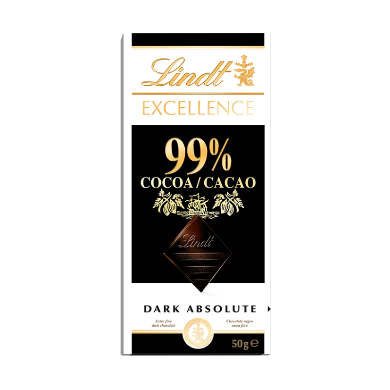 瑞士蓮 極醇系列-99％巧克力片 50g