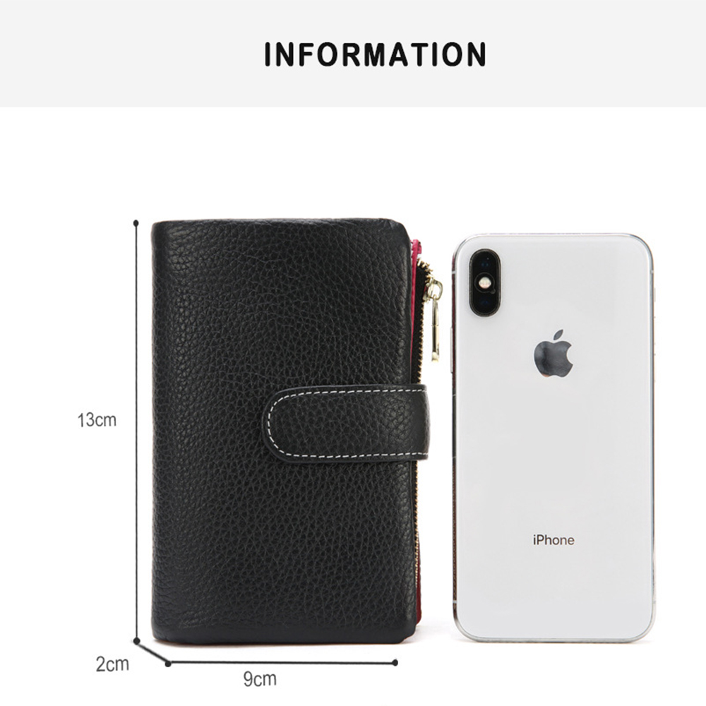 【現貨保固】多功能中長夾 可拆式撞色女長夾 手拿包 錢包 真皮長夾 長卡夾包, , large