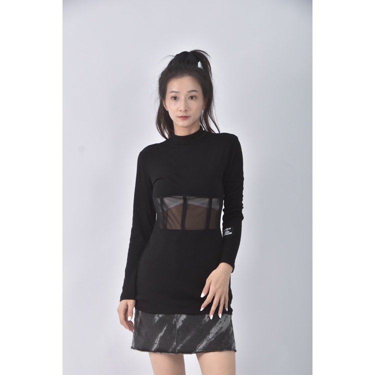 (S) 【安于晴Charlene私服】質感棉質露腰黑色洋裝二手衣, , large