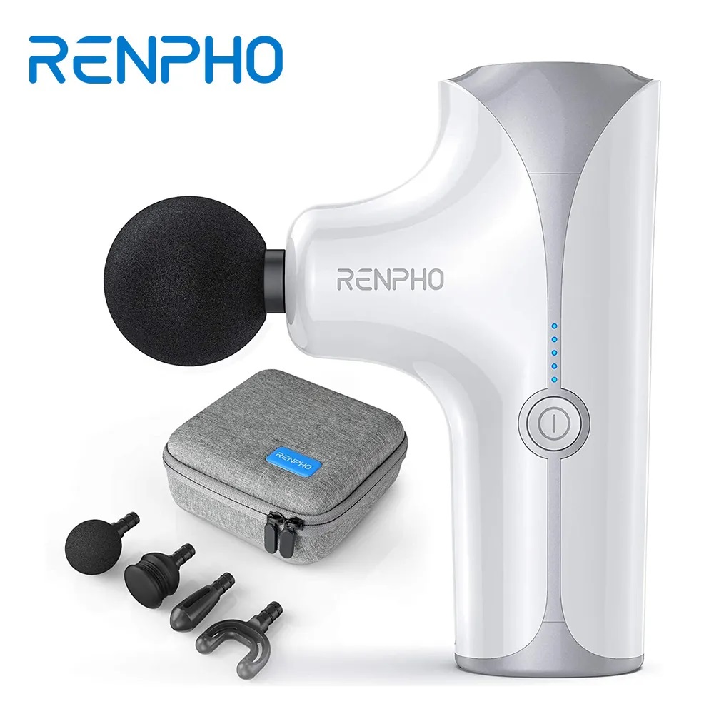 RENPHO Portable Mini Massage Gun (Model RP‑GM173W, White), , large