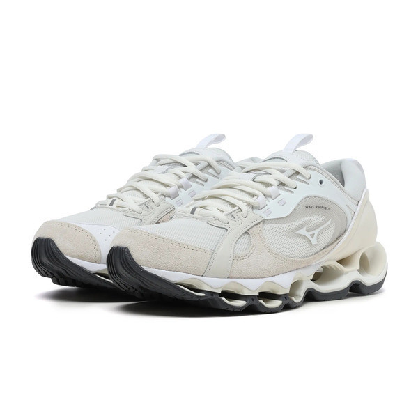 Mizuno Wave Prophecy β2 男女 慢跑鞋 運動 休閒 復古 日常 舒適 米 [D1GA235001], , large