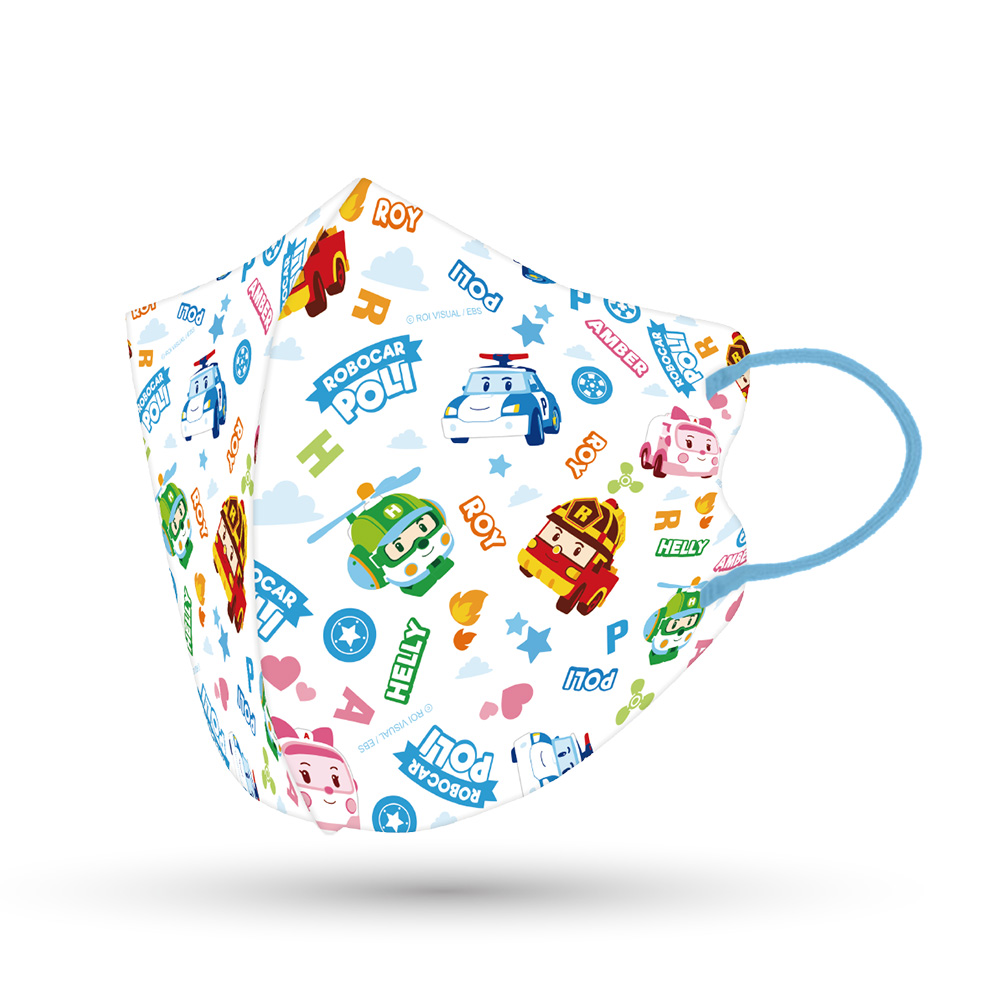 【悠森兒】POLI波力 3D立體兒童醫用口罩25入-閃耀開始, , large