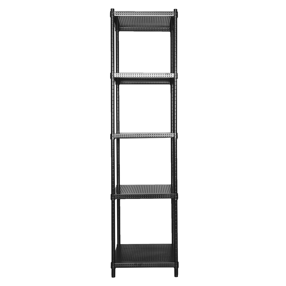 【Y HOUSE】45x45x210cm perforated plate five-layer rack perforated plate rack iron rack - black paint, , large