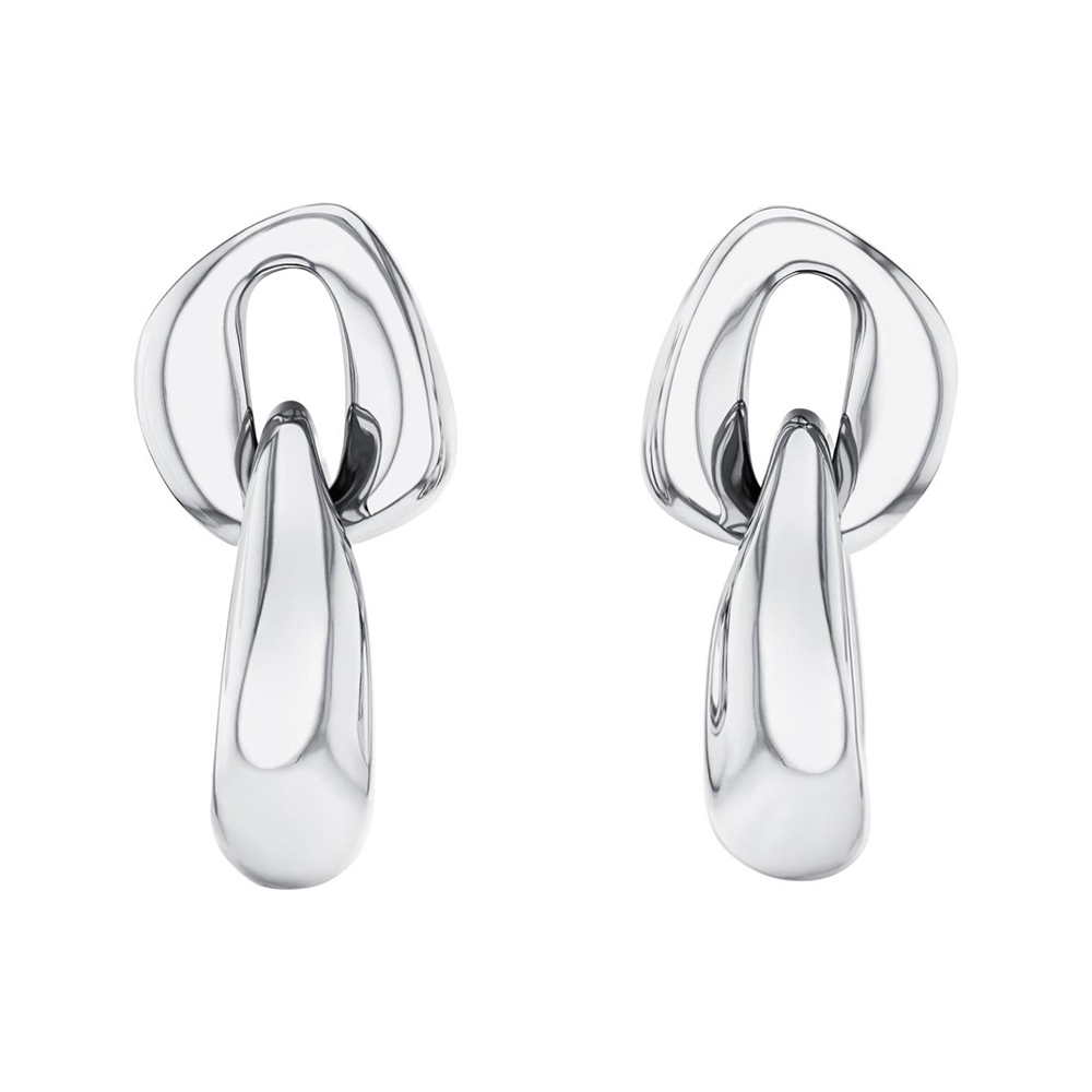 Calvin Klein CK Statement 鎖鍊穿式耳環 送禮推薦 35000654