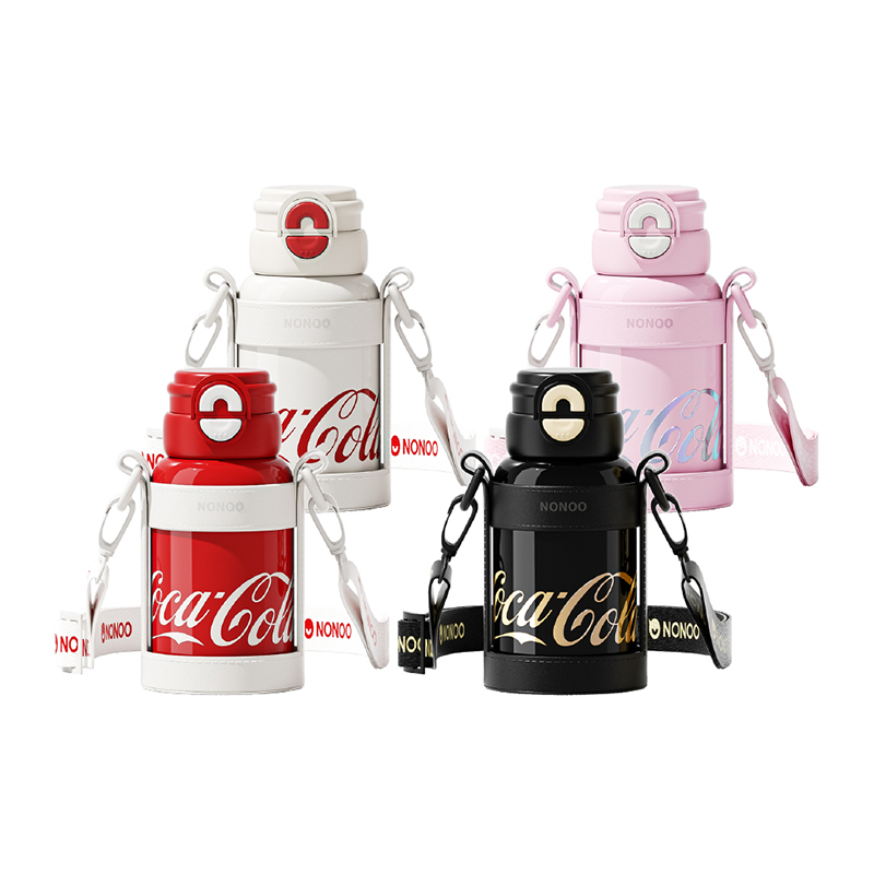 【NONOO】可口可樂 玩趣雙飲保溫杯 580ml, , large