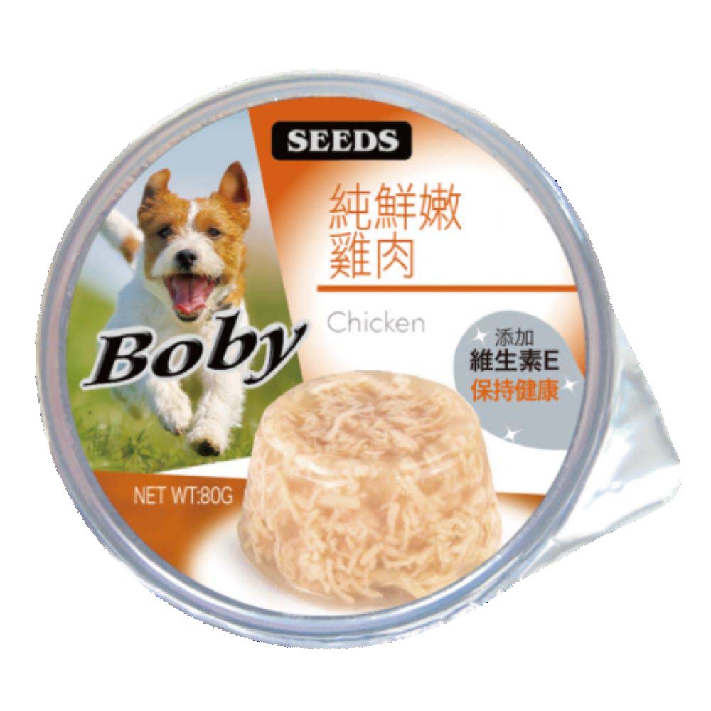 【拉拉寵物小舖】seeds 惜時 狗罐頭 Boby 狗罐頭 機能愛犬餐罐 鮮嫩雞肉85g*24瓶, , large
