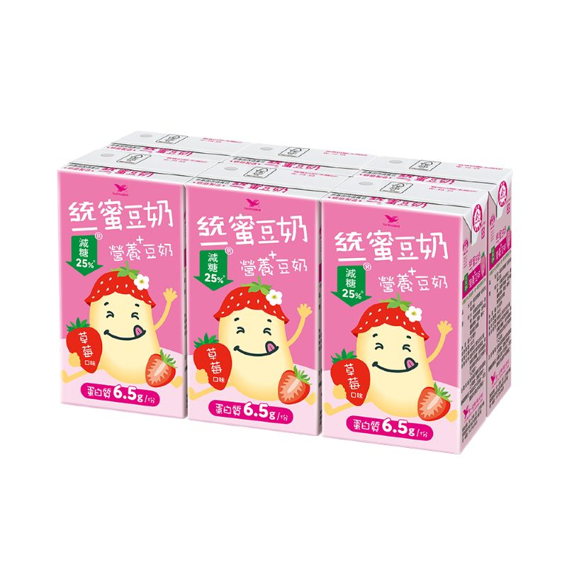 統一蜜豆奶營養+豆奶(草莓口味), , large