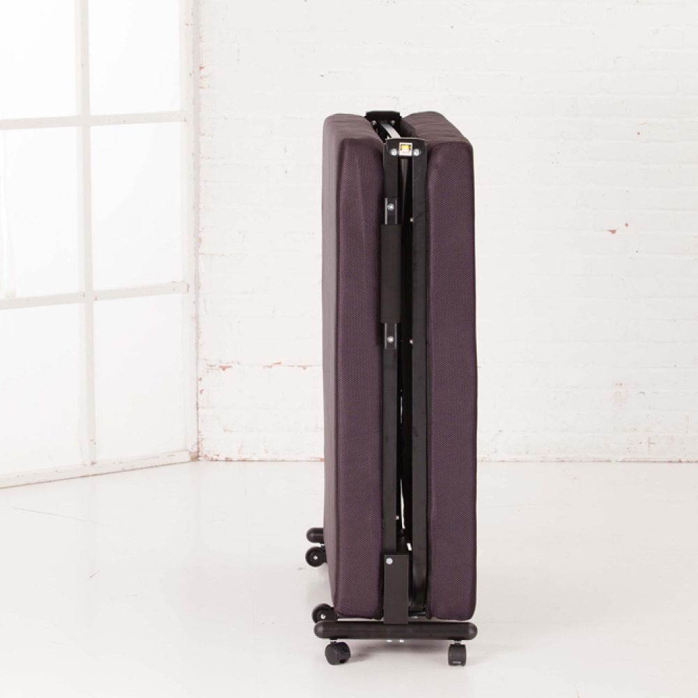 《Simple Life》High anti-roll support 14-section storage folding bed (easy assembly) iron gray KR, , large