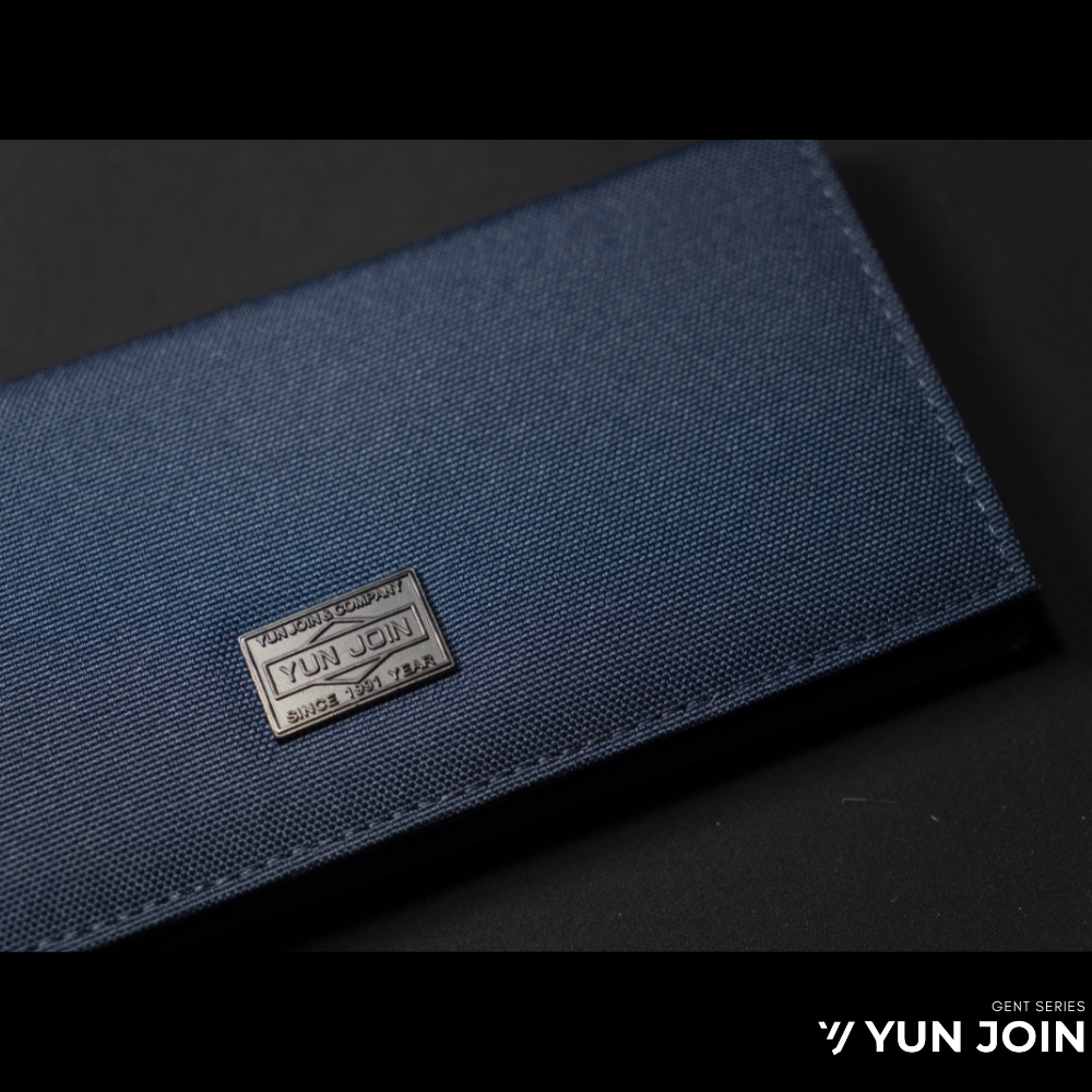 【YUN JOIN】GENT系列-前扣長夾-紳士藍 質感 紳士 錢包 皮夾 長夾 七夕 情人節 畢業 禮物, , large