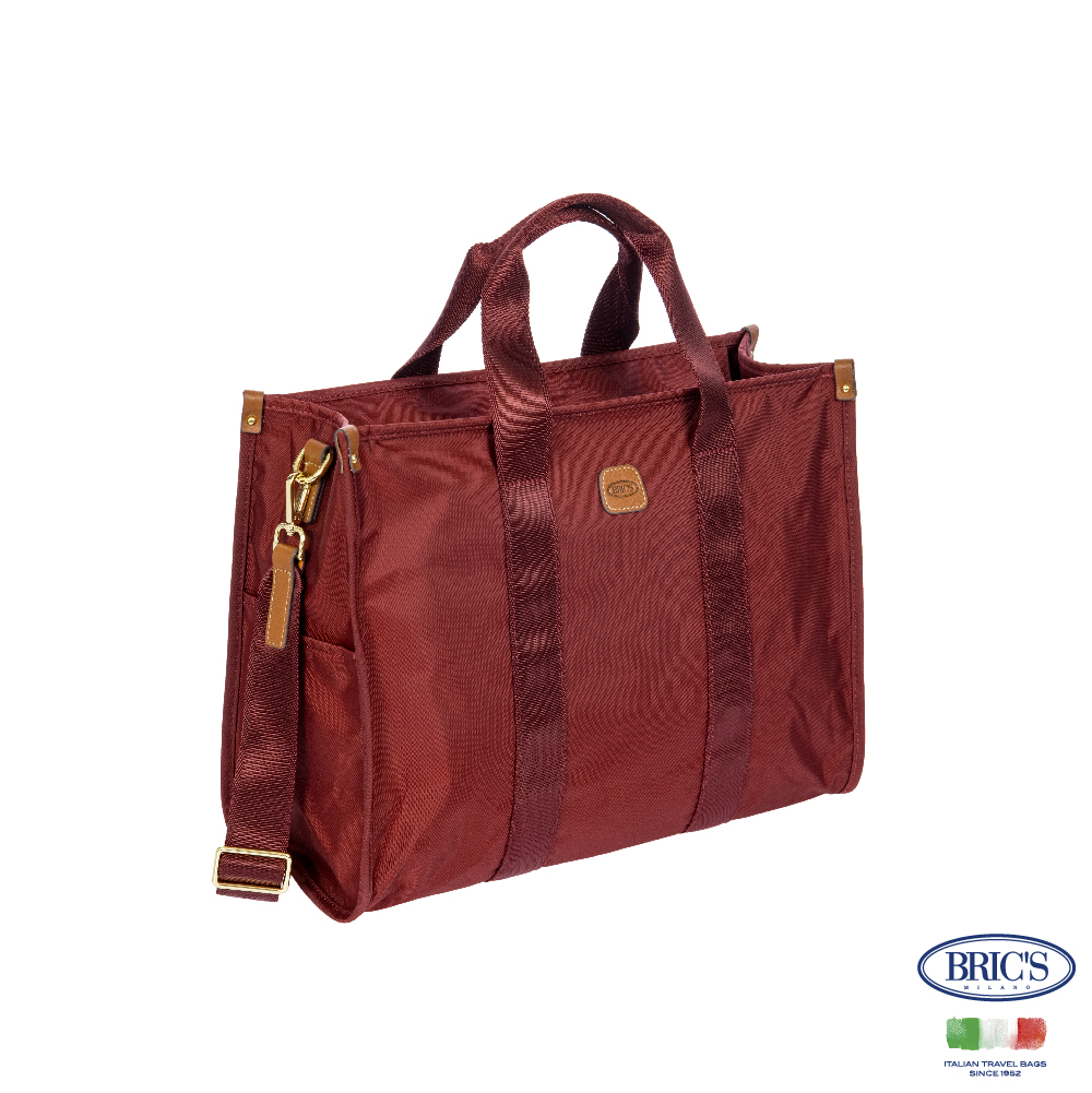 【Bric's】 X-collection 歌劇院托特包(M) BXG45852 - 波爾多酒紅色, , large