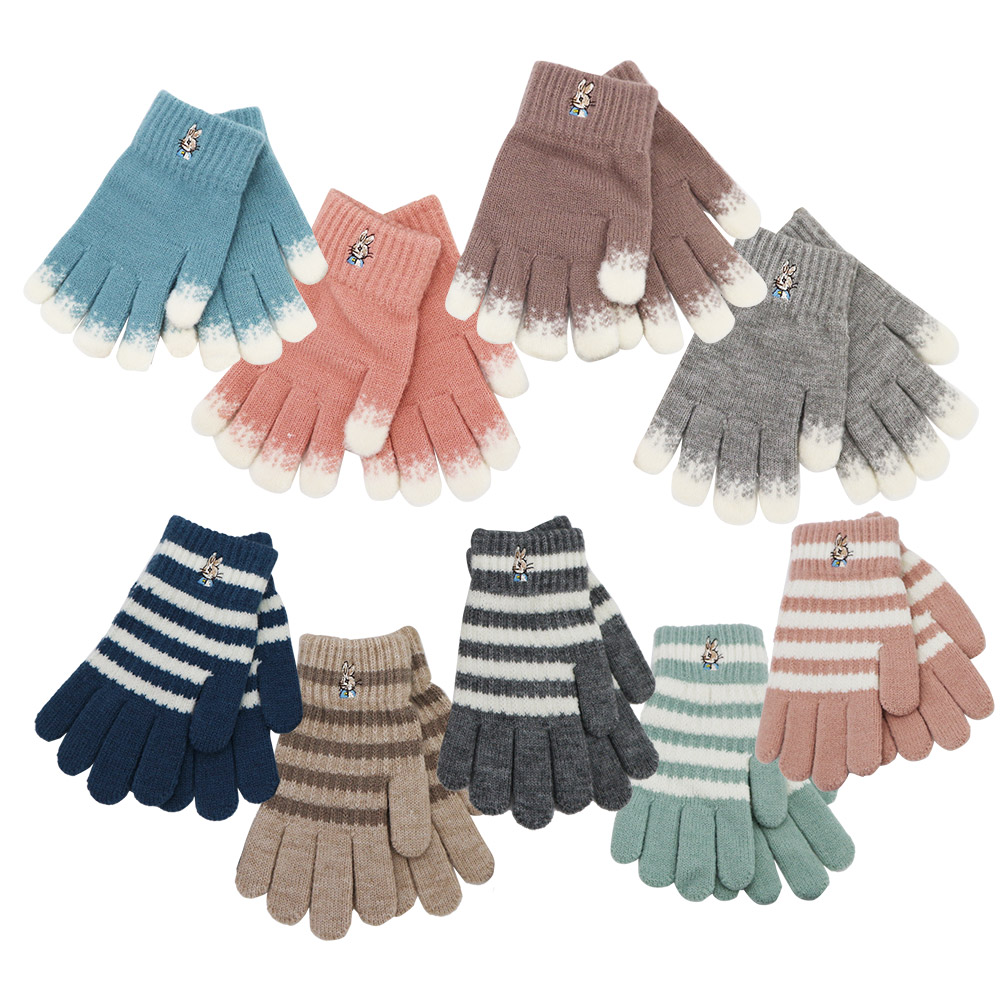 比得兔雪花兒童刺繡手套-17.5cm-GL5634 / 節色兒童刺繡手套-18cm-GL5635-4雙入, , large