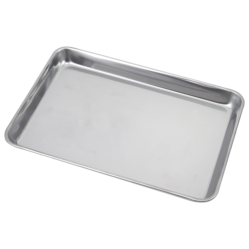 日本製ECHO不鏽鋼角型料理盤-L-3入