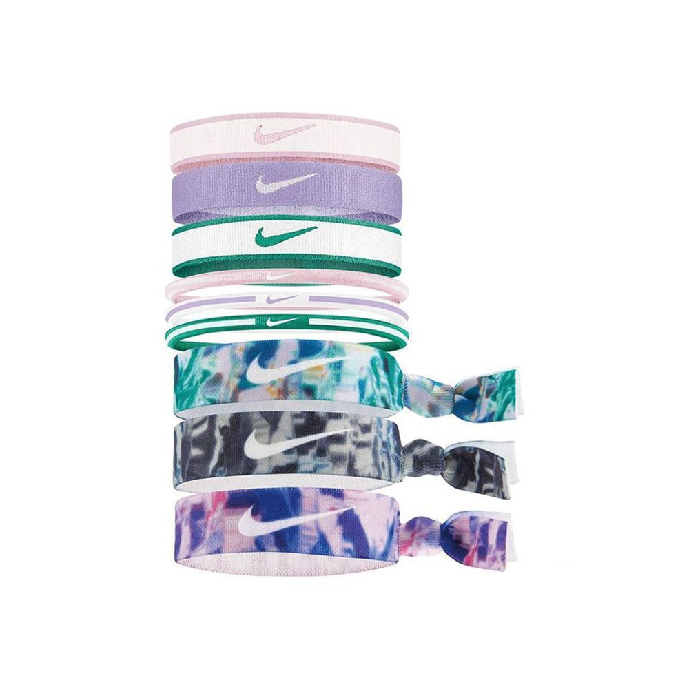 NIKE 混搭式髮圈 9入 韻律瑜珈 健身彈力運動髮圈 WOMEN'S TRAINING系列 N0003537【樂買網】, , large