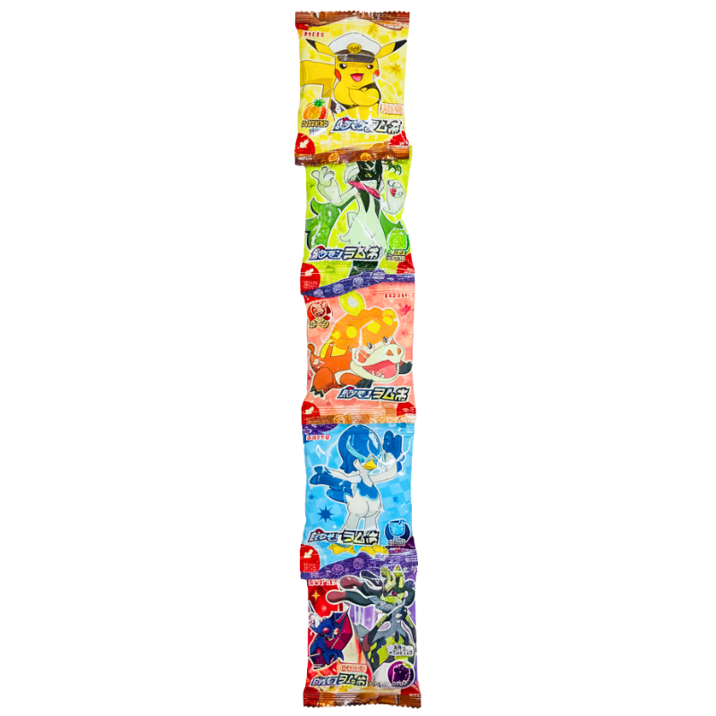 可愛圖案彈珠汽水糖5連包, , large