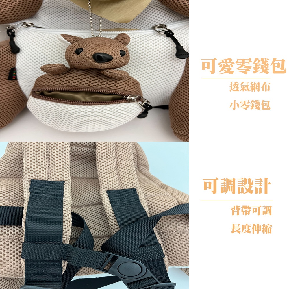 【生活好室】抗菌造型背包 袋鼠 袋鼠背包 後背包 造型背包 女背包 背包 可愛背包 女生背包 交換禮物 生日禮物 禮物, , large
