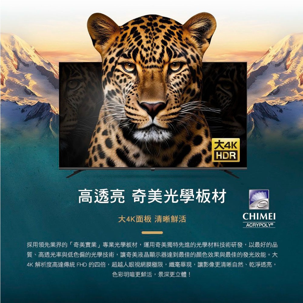 CHIMEI 奇美 55型 Google TV連網液晶顯示器 TL-55G200, , large