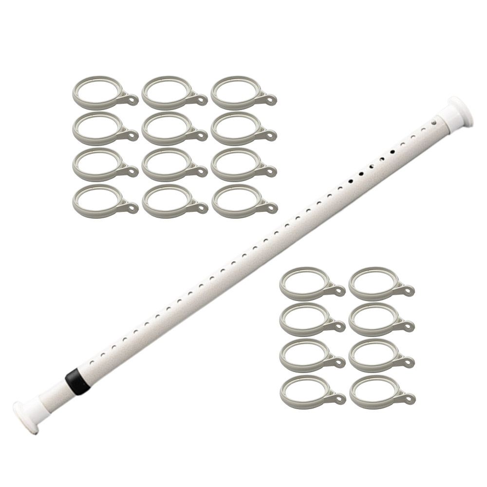 免打孔伸縮桿-白花紋-2.6-3.1公尺(送20個吊環), , large