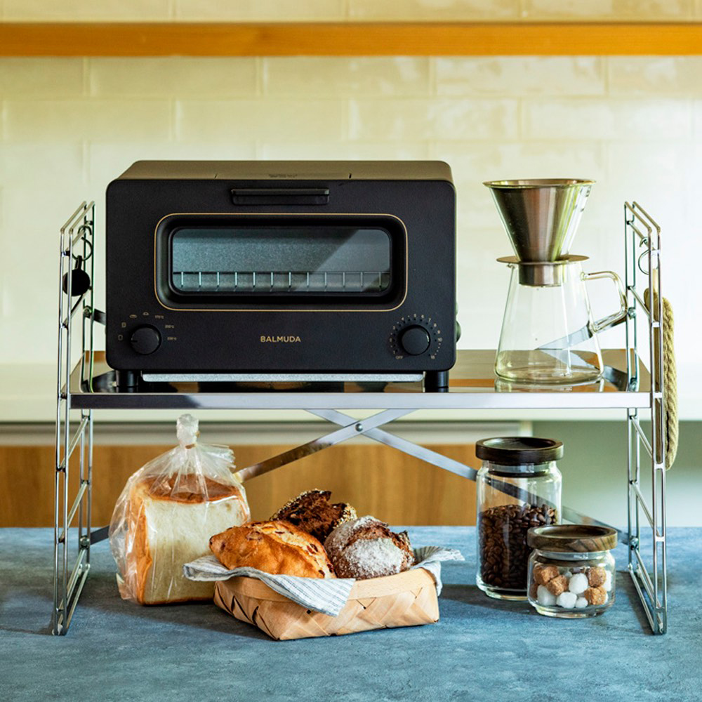 【adachi】Japan Stainless Steel Adjustable Shelf Heavy-Duty Single-Layer Kitchen Storage Rack 60cm (Shelf / Metal Rack / Storage Rack / DIY Assembly Rack / Appliance Rack), , large
