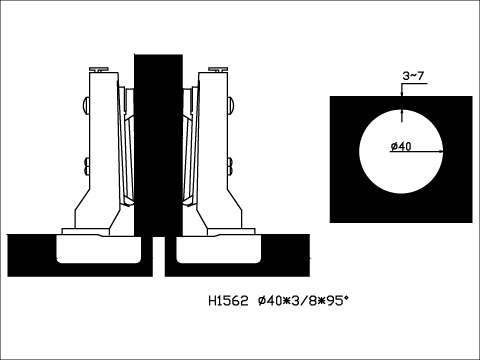 【協進五金】厚門緩衝可拆後鈕 鎳色, , large