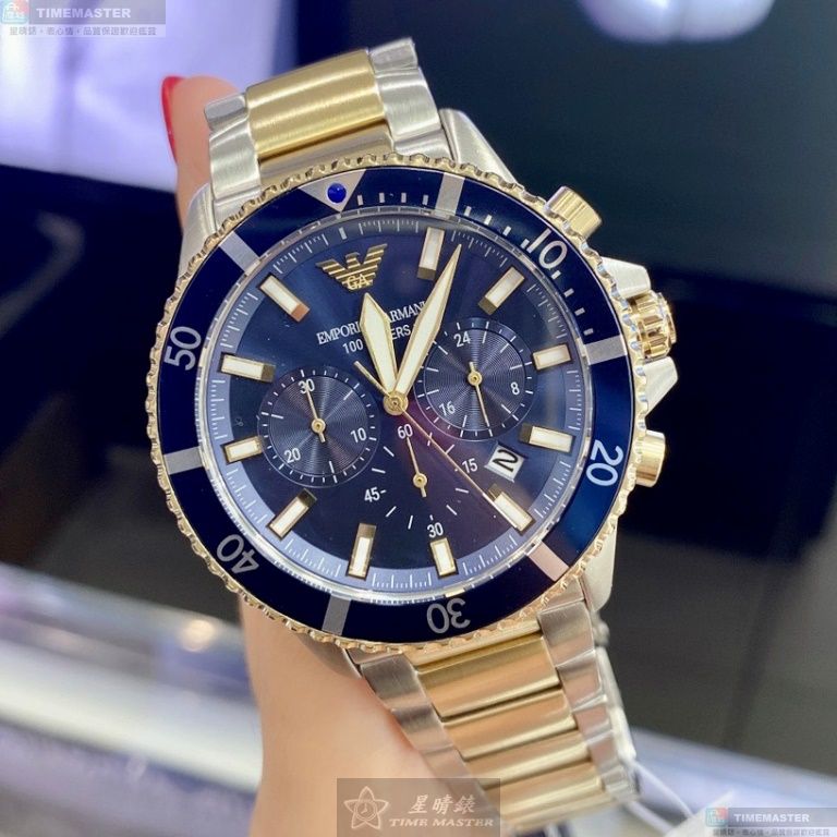 [TIMEMASTER] ARMANI watch, 44mm, AR00042, , large