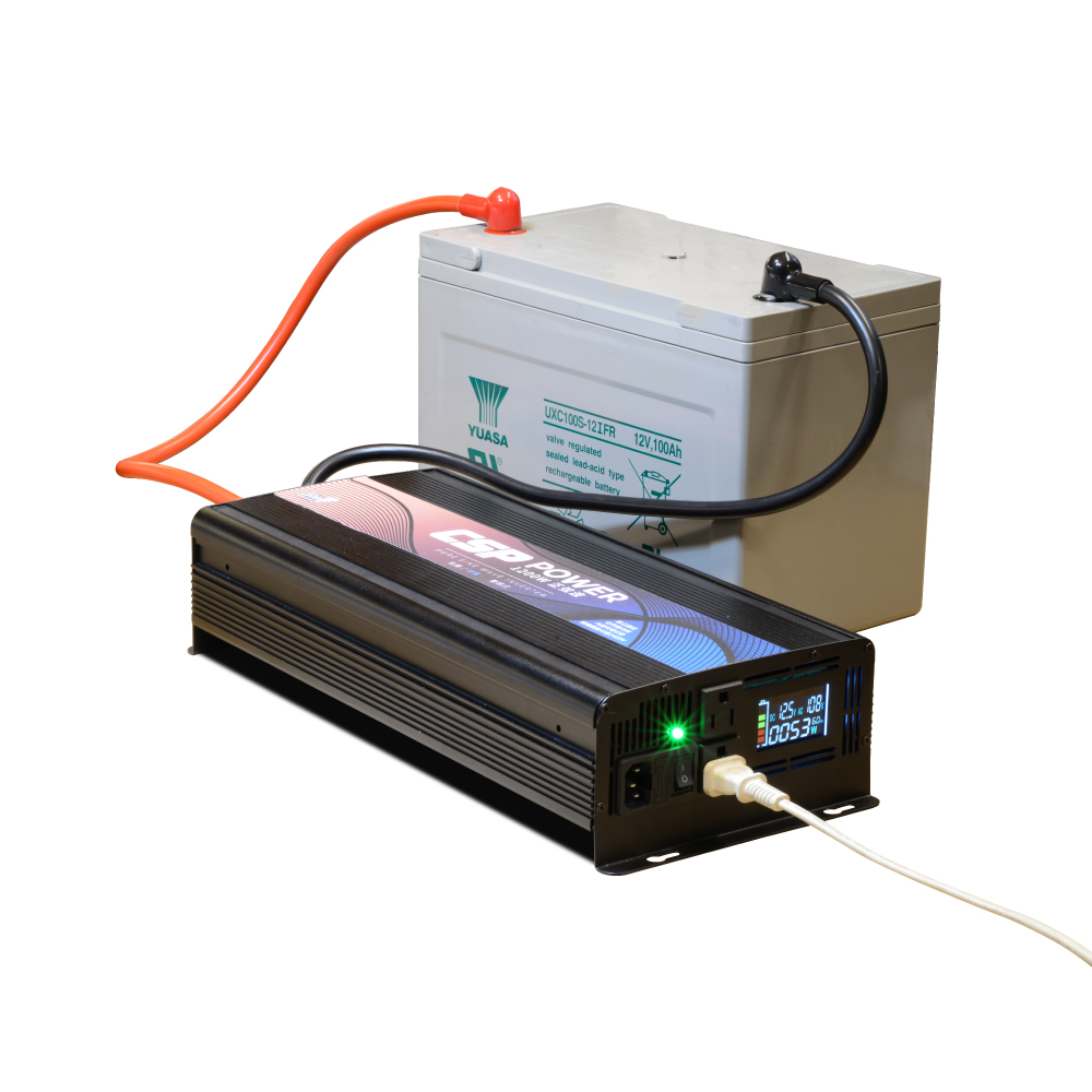 逆變器 1200W【CSP】ES-1200 電源轉換器+ UXC100S-儲能機 inverter&rarr;送安德森轉接頭 緊急用店 不斷電 家用儲能 停電 備用電源 颱風, , large