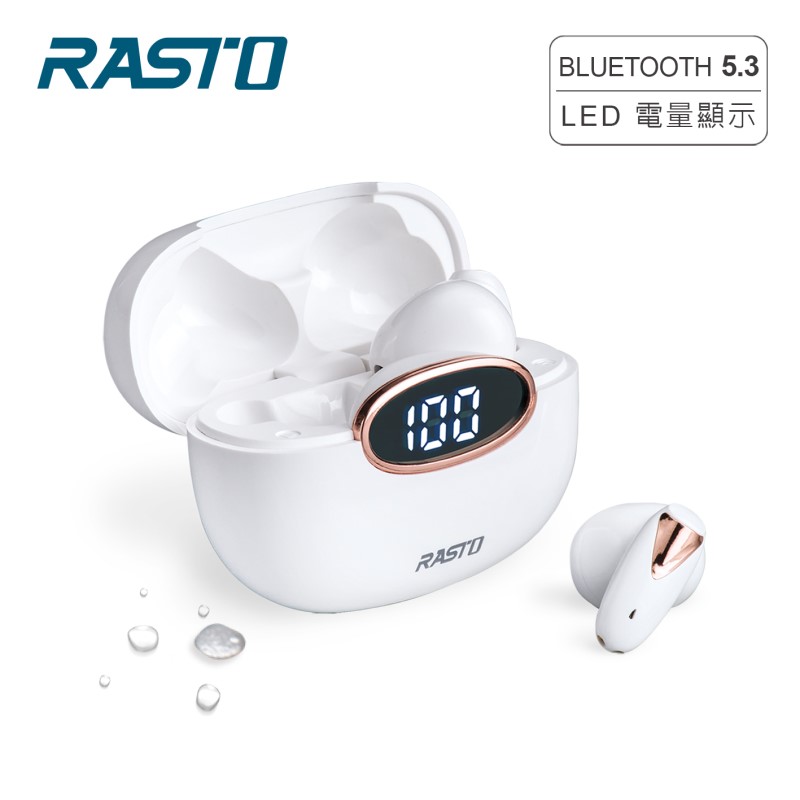 RASTO RS46 純白晶石電顯藍牙耳機, , large