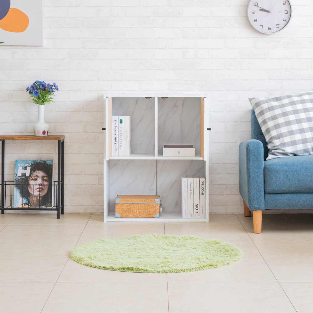 three-compartment two-door cabinet, , large
