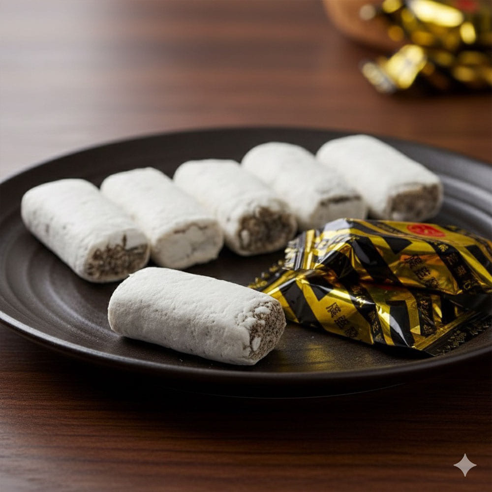 Doll candy, black sesame candy, , large