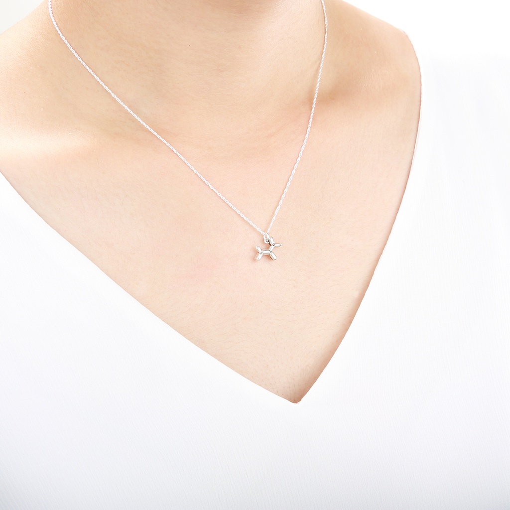 【Angel & Me】貴賓 氣球狗 s925 純銀項鍊 生日 禮盒 情人節禮物, , large