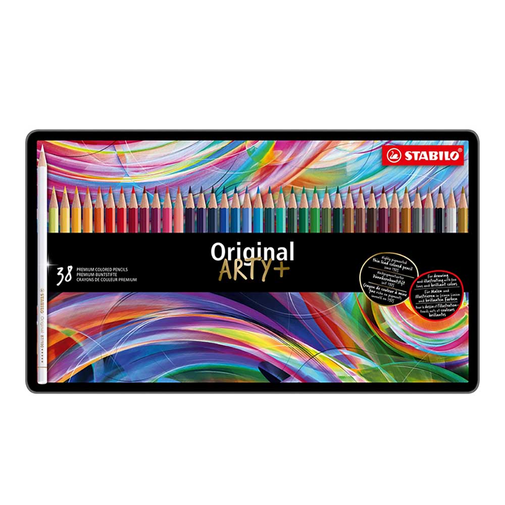 STABILO 德國 思筆樂 Original 藝術樂細緻色鉛筆 鐵盒 38色組/盒 ST8778-6, , large