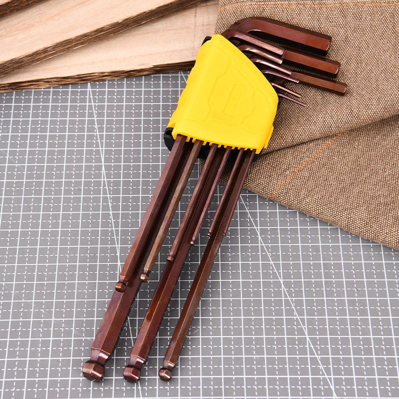 【得力工具 deli tools】超長六角扳手 L型扳手 9件組 升級款 Semi-Pro系列, , large