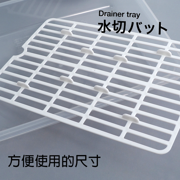 日本製多功能瀝水收納盤-3入, , large