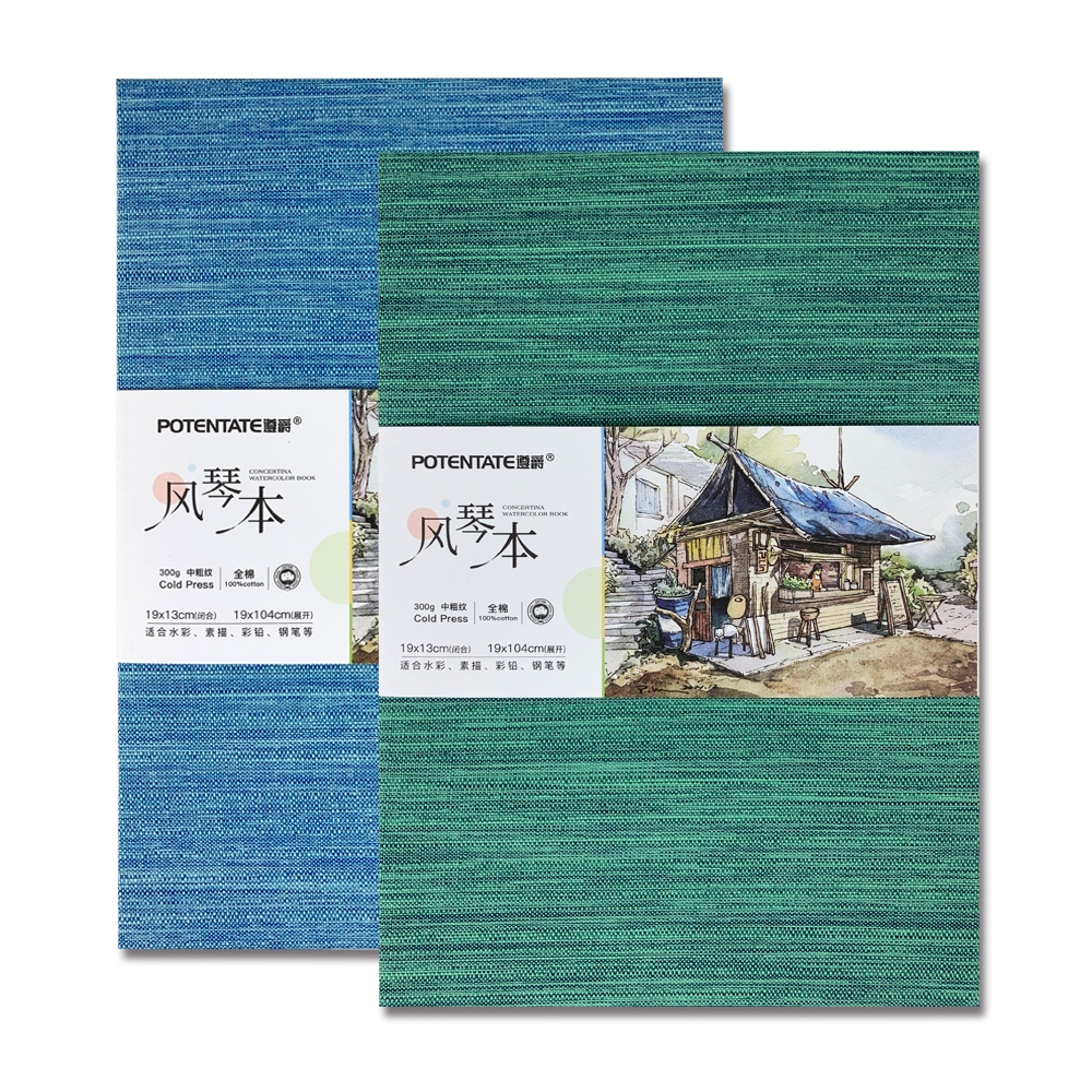 普思AP 【遵爵】全棉冊頁風琴本溪-細紋/中粗細紋-清新綠Z4921572A, , large